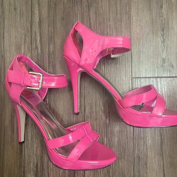 Red Circle Footwear Shoes - Fushia Heels